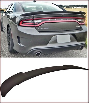 HECKSPOILER FÜR DODGE CHARGER 2015 - 2023 SRT8 HELLCAT STIL / TÜV SCHWARZ MATT