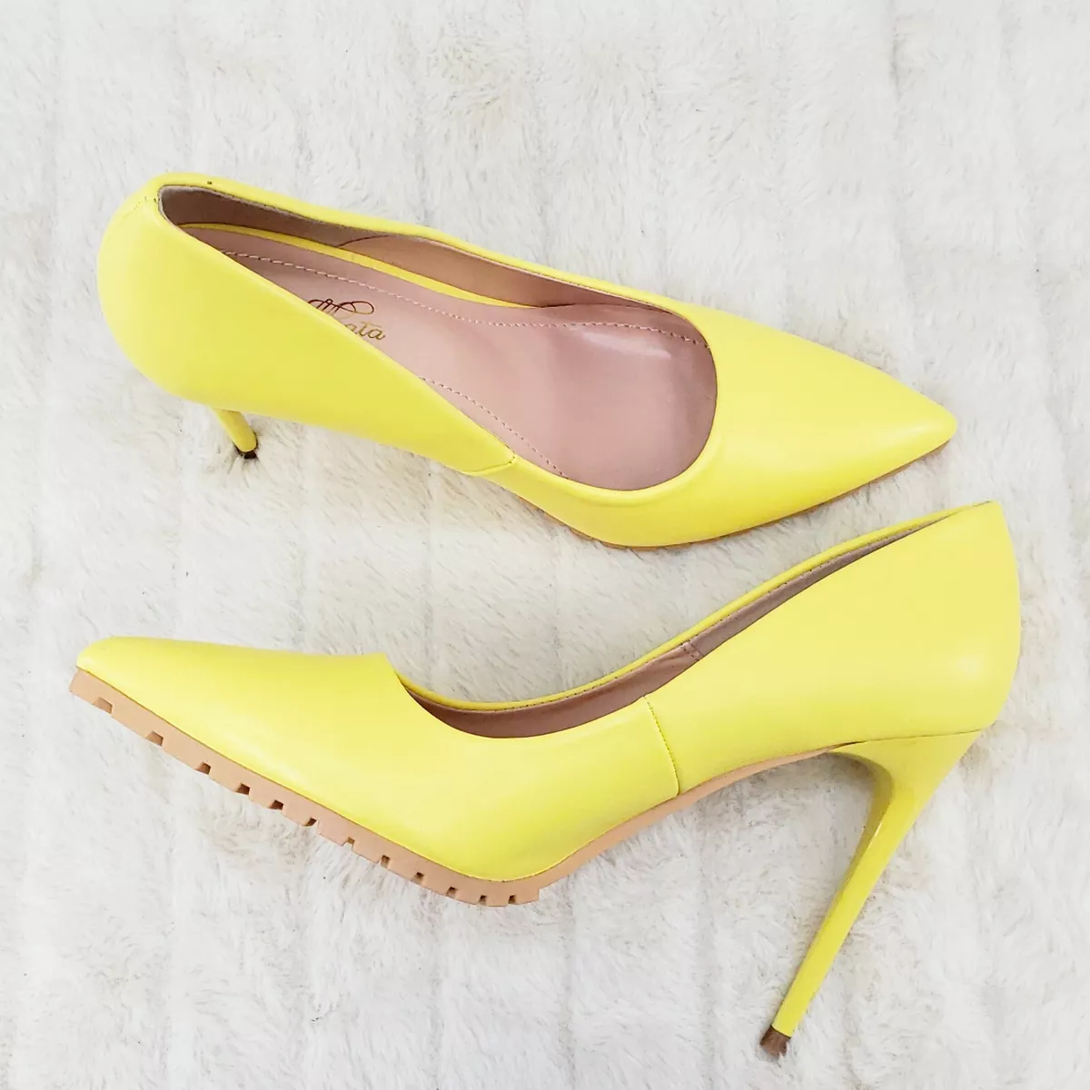 Buy WALK ALL OVER YELLOW PUMPS for Women Online in India