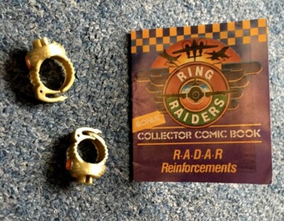 Matchbox Ring Raiders Bonus Collector Comic Book RADAR Reinforcements + Ringe 