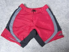 Cannondale Terra Shorts Mens Medium Red Drawstring Cycling Biking Racing Bottoms