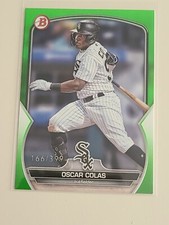 2023 Bowman Paper Base Neon Green #BP-13 Oscar Colas /399 - Chicago White Sox