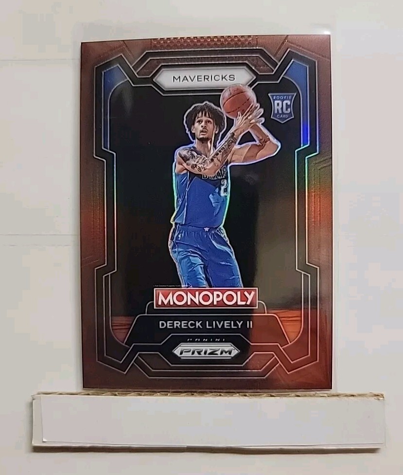 2023-24 Prizm Monopoly Dereck Lively II RC #24 Brown Prizm Rookie #'d 173/249 C1
