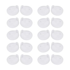 20 Pieces Silicon Replacement Earbuds Tips Cover Ear Gels Buds for white