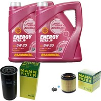 MANN-FILTER Inspektionspakete Mannol 10 L Energy 5W-20 FüR Porsche 928