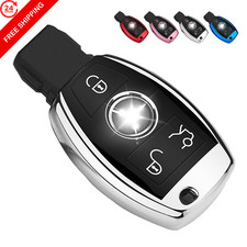 Qbuc For Mercedes Benz Key Fob Coversliver Type A A Black - Silver
