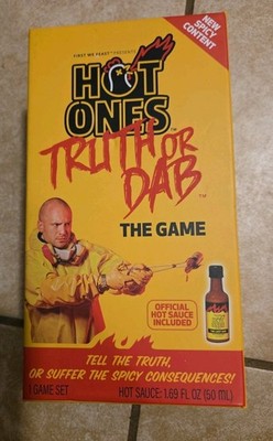 Hot one's truth or dab The Game  Age  17 +  Hot sauce included new in box !