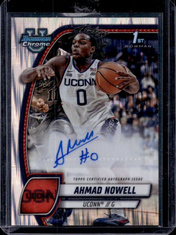 2024-25 Bowman Chrome University Ahmad Nowell Prospect Auto Stealth Refractor #2
