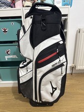 2024 Mizuno BR-D4C Borsa per carrello da golf, 14 vie, cappuccio antipioggia, cinghia, 3,2 kg, buona decenza