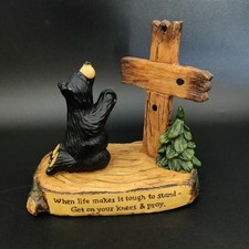 Big Sky Carvers Jeff Fleming Bearfoots Black Bear "Pray" 2008