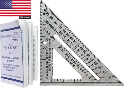 SWANSON Tool Co S0101 7 Inch Speed Square, Blue