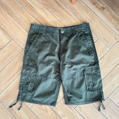 Mossimo Supply Co Herren Multi-Pocket Cargo Shorts vintage style khaki 34 