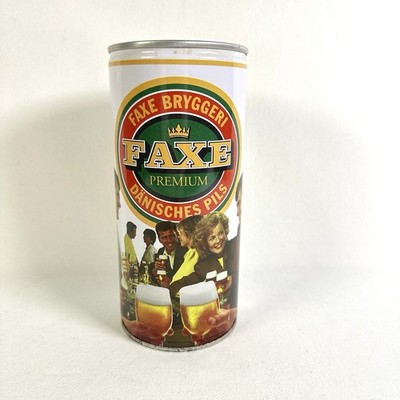 Leere Premium-Bierdose der FAXE Brauerei, Sammlerstück, 1 Liter Deko Vintage