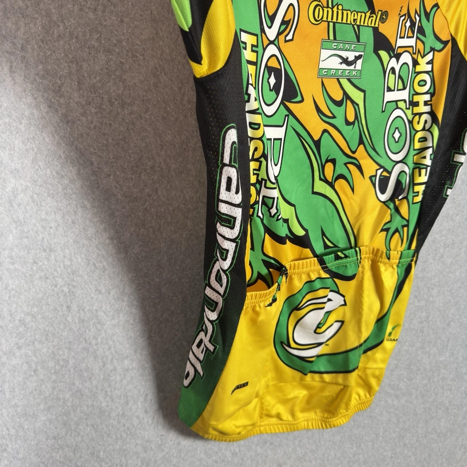 VTG Cannondale Jersey Mens M Sobe HeadShok Bike 3/4 Zip Cane Creek USA Cycling - Image 4 of 4