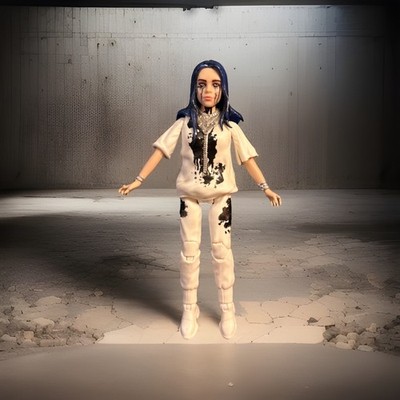 Billie Eilish 6'' 'When the Party's Over' Action Figure Doll Loose RARE 2020