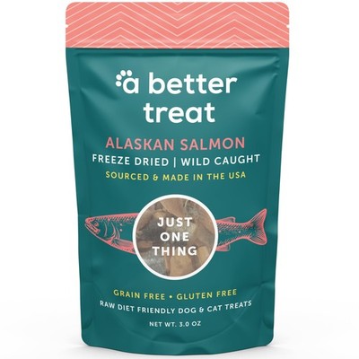   Freeze Dried Salmon Dog Treats, Wild Caught, Single Ingredient | Natural Hi...