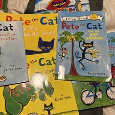 pete the cat books Lot Of 6 James Dean