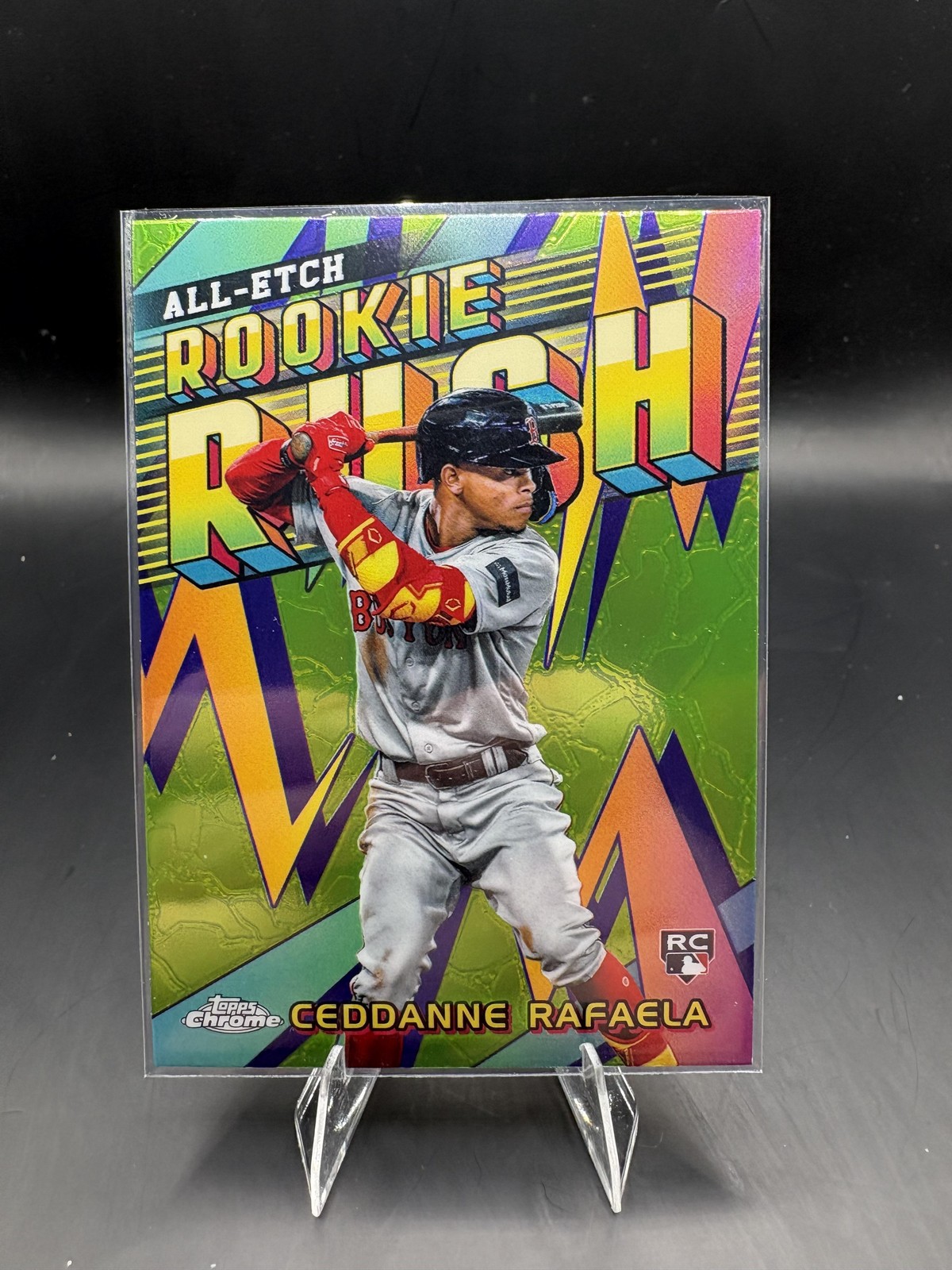 2024 Topps Chrome #CERR-19 Ceddanne Rafaela Chrome All-Etch Rookie Rush