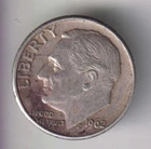 1962-D ROOSEVELT DIME 10¢ DENVER 90% SILVER COIN UNITED STATES MINT
