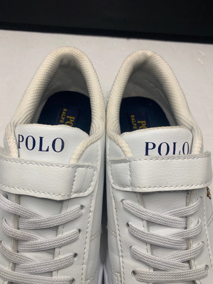 Zapato informal Polo Ralph Lauren para niños blanco talla 2 juvenil Foto 2 de 4