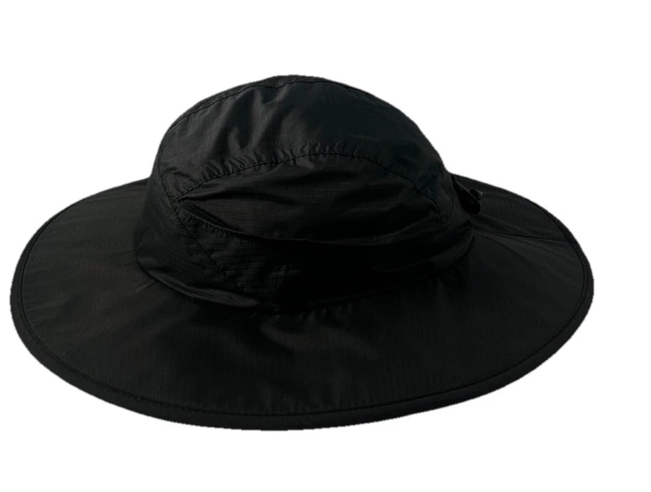 Eddie Bauer Black Polyester Waterproof Rain Hat Wide Brim Sun Hiking Sz. XL/2XL - Image 4 of 4