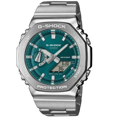 G-Shock G-STEEL 2100 Series 44.4mm Blue-Green Dial Men's Watch GM2110D-3A1