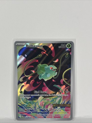 Pokémon TCG Bulbasaur 133/132 Secret Rare Mega Evolution Set Near Mint/Mint