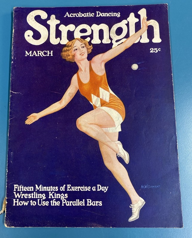 RARE MAR 1926 Strength Bodybuilding Muscle Magazine FEMALE ACROBAT DANCING