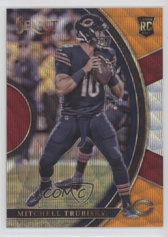 2017 Panini Select Concourse Tri-Color Prizm 159/199 Mitchell Trubisky #72 0o5t