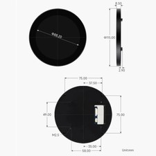 Waveshare DSI Round Capacitive Touch Display IPS Display Panel 10-Point Touch,