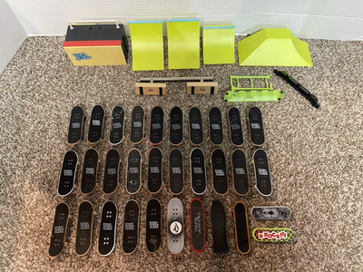 Large Tech Deck + Others Lot Ramps, Stairs, Skateboards & More - FREE SHIPPING!