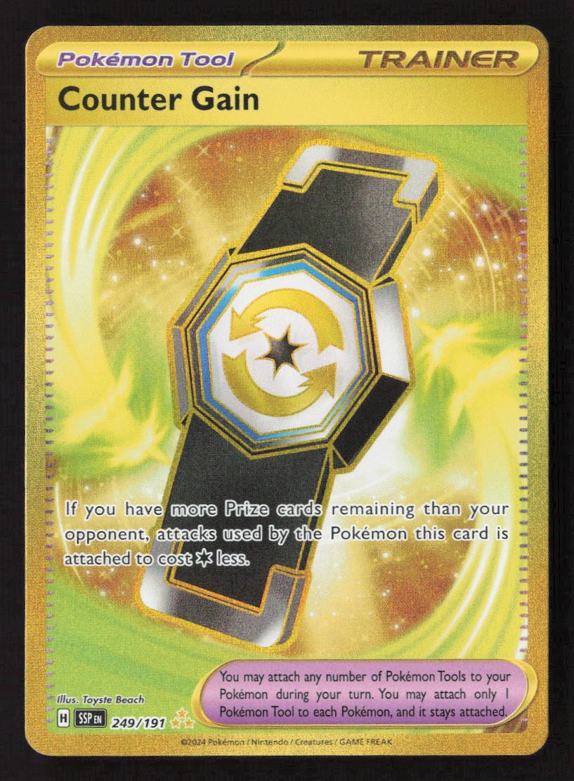 Counter Gain Hyper Rare SV08: Surging Sparks 249/191 NM