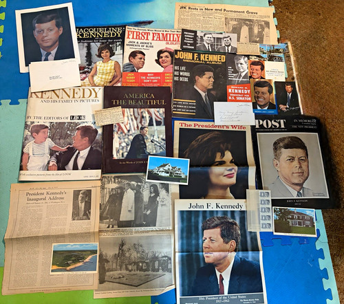 Vintage JFK life/ memorial lot.