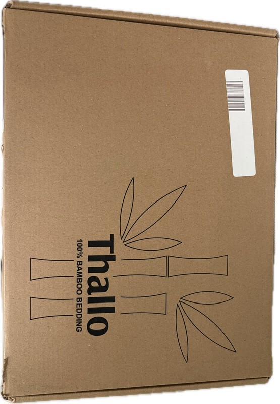 NIB Thallo Bamboo King Duvet W/2 Shams, Ivory