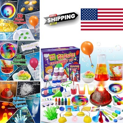 70 Lab Science Experiments Kit for Kids Educational STEM Toys for Girls Boys