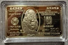 Atlantis mint 1 troy ounce USA $100.00 cased wafer bar .999 fine iron
