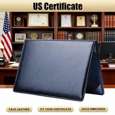 A4 Size US Citizenship Gift PU Leather Holder for Naturalization Certificate