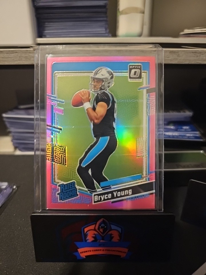 2023 Panini Donruss Optic - Rated Rookie Bryce Young #213 Pink Prizm (RC)