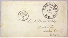 1861 CONFEDERATE CIVIL WAR STAMPLESS COVER PAID 5 HANDSTAMP CHARLESTON POSTMARK