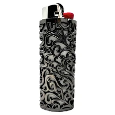 Metal Lighter Case Compatible BIC Standard J6 - Durable Lighter Cover and Hol...