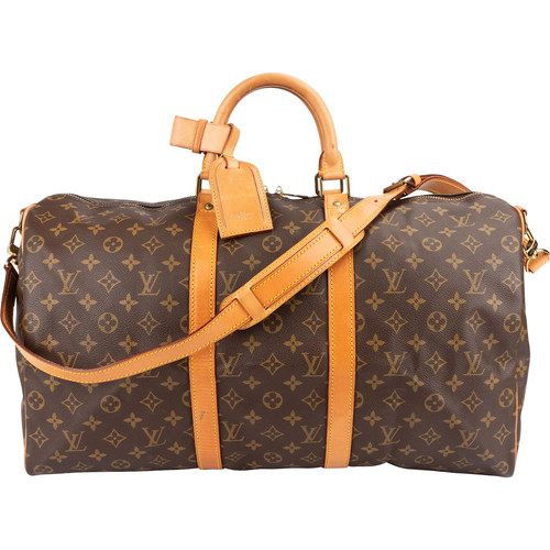 Louis Vuitton Monogram  Keepall 50 Bandoulière Travel Bag    Tasche