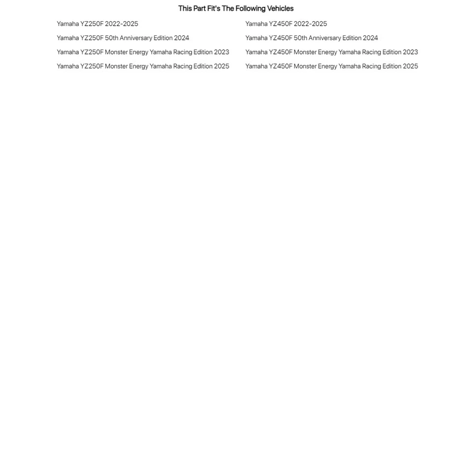 Tusk Motorcycle Spoke Kit - Rear 18" For YAMAHA YZ250F 2022-2023 Foto 2 de 4