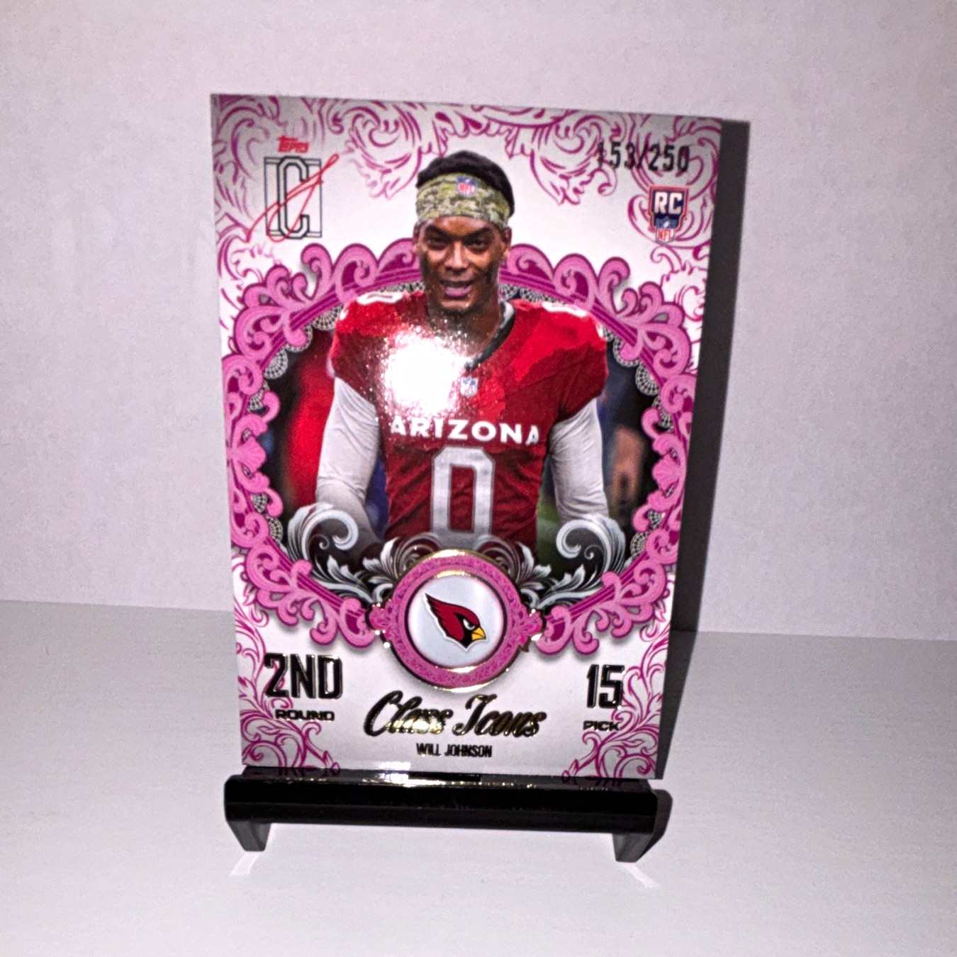 Topps 2025 Signature Class Will Johnson Magenta /250 Class Icons RC #CI-21