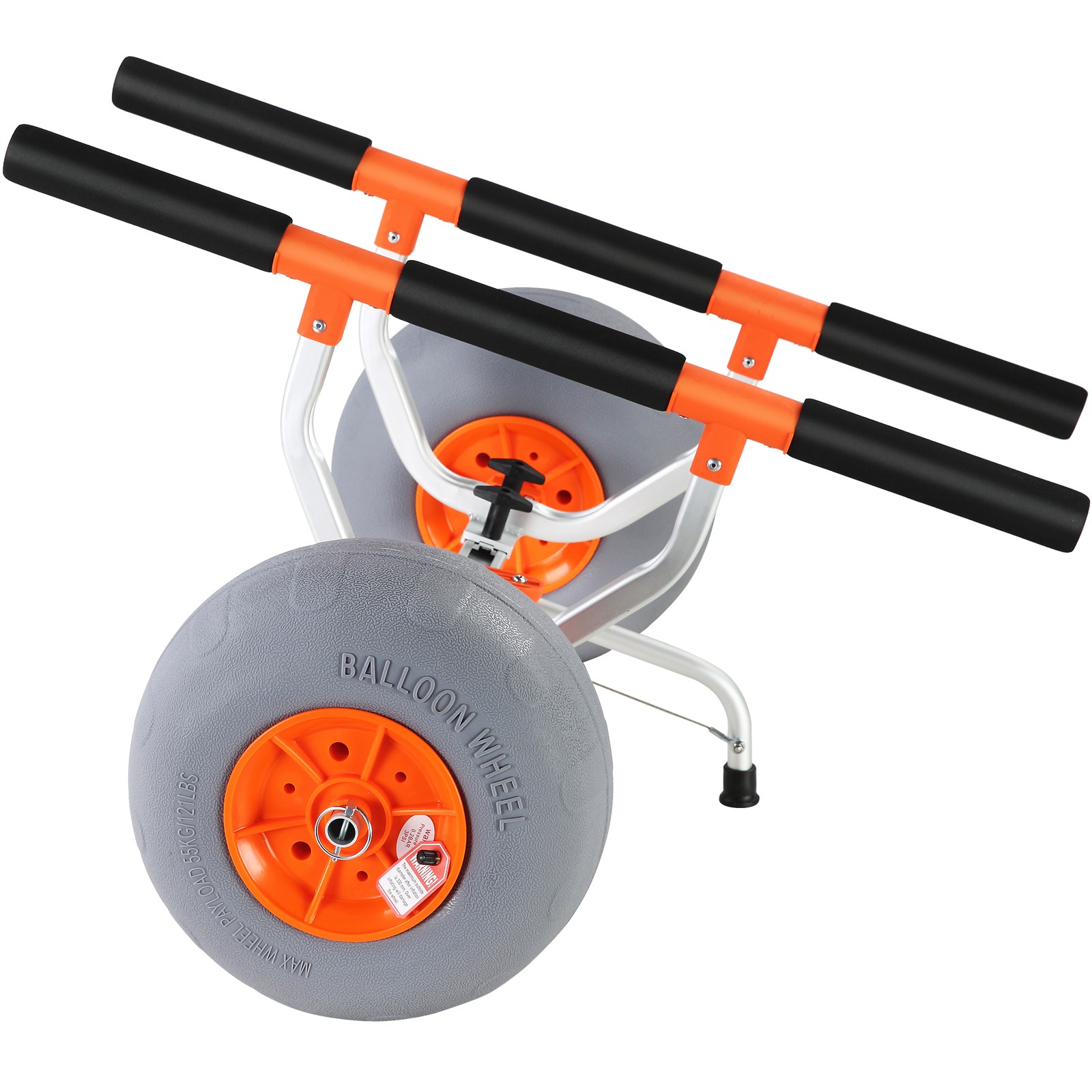VEVOR Adjustable Kayak Cart Canoe Carrier 350lbs Load with 12'' Tires Detachable