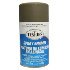 Testor Corp. Spray 3oz Flat Olive Drab TES1265T Plastics Paint Enamels