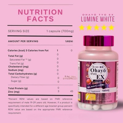 ohayo glutathione side effects Ohayo TYO EX Lumine White Glutathione 700mg, 60 Capsules