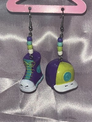 Casper Cap And Sneaky Sally - Shopkins Earrings.