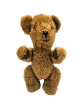VINTAGE TEDDY BEAR PLUSH STUFFED TOY JOINTED LEGS ARMS