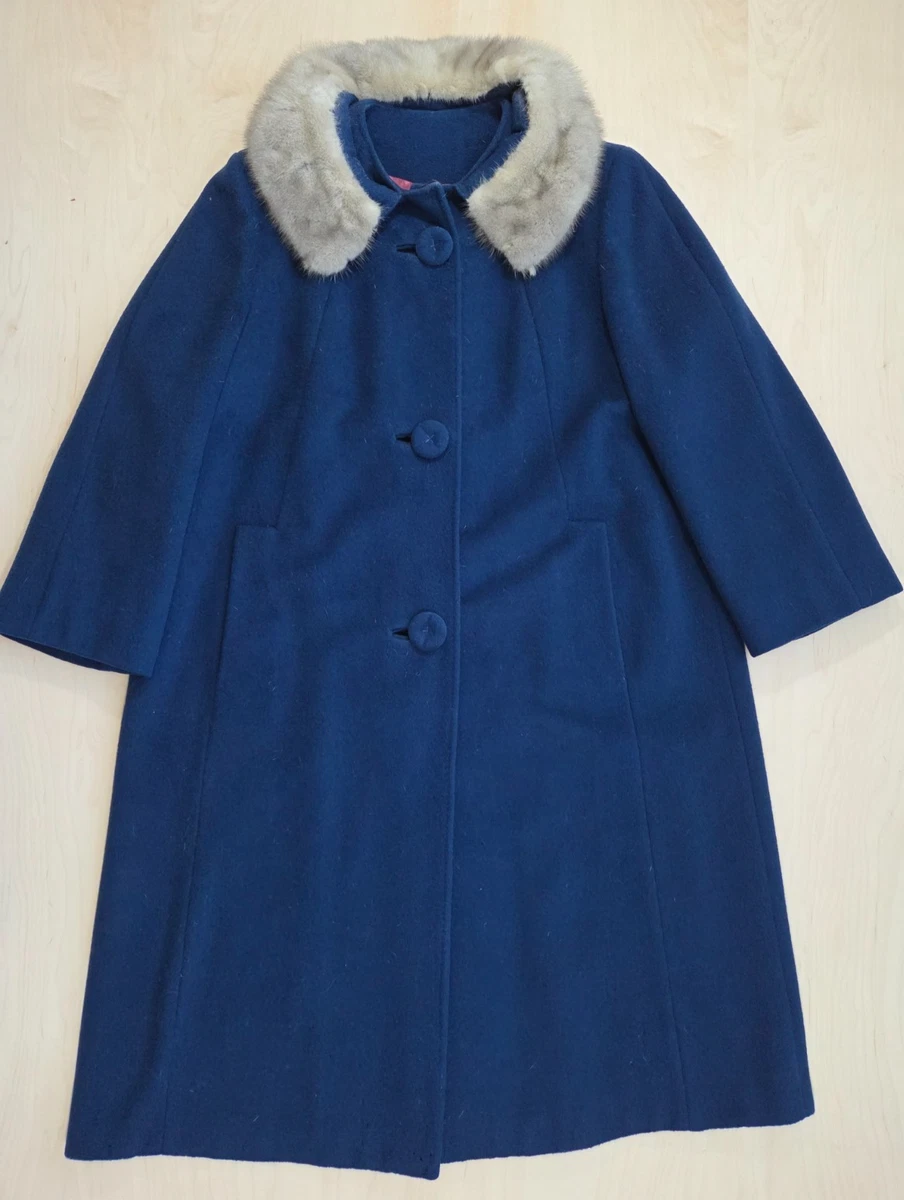 100% Wool Mink Vintage Outerwear Coats & Jackets for Women for
