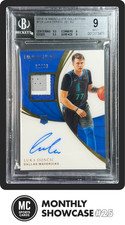 LUKA DONCIC BGS 9 2018-19 PANINI IMMACULATE #124 ROOKIE PATCH AUTO TRUE RPA /99