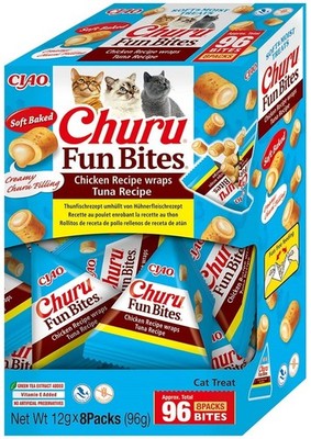 INABA Fun Bites Chicken with Tuna weiche Katzenleckerlis wraps 8x12g